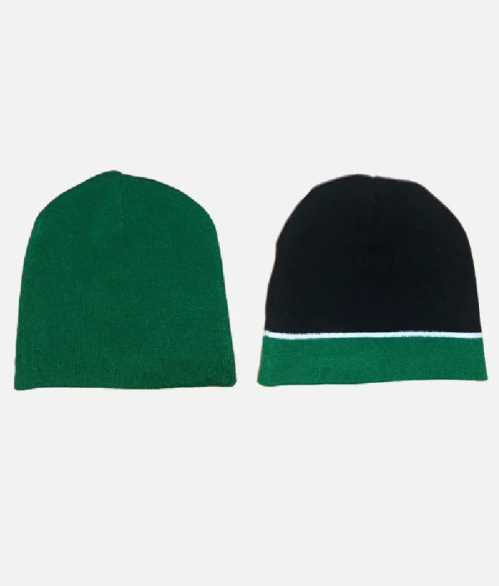 Adwysd Reversible No Cuff Beanie Green