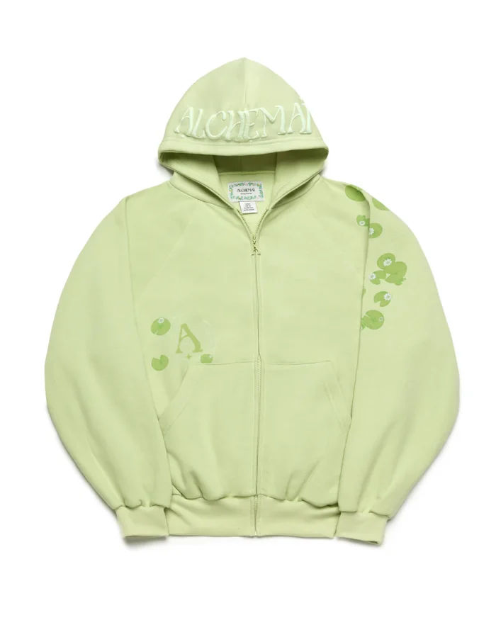 Alchemai lily pad lotus zip up