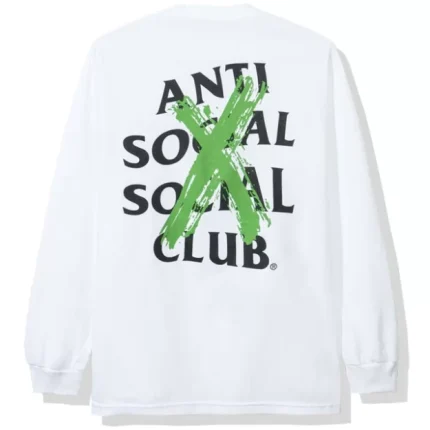 Anti Social Social Club Cancelled white Long Sleeve Tshirt