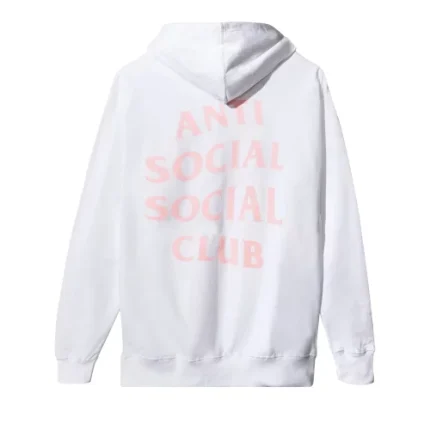 Anti Social Social Club Hoodie White Pink