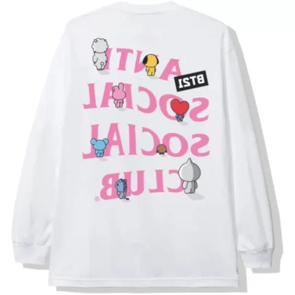 Anti Social Social Club white track long sleeve