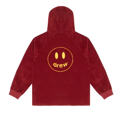 Corduroy Hoodie Burgundy