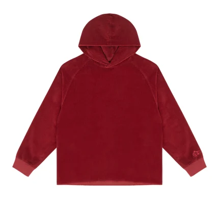 Corduroy Hoodie Burgundy