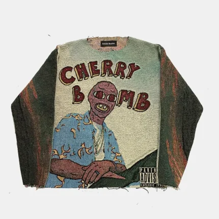 Cherry Bomb Tapestry Sweater