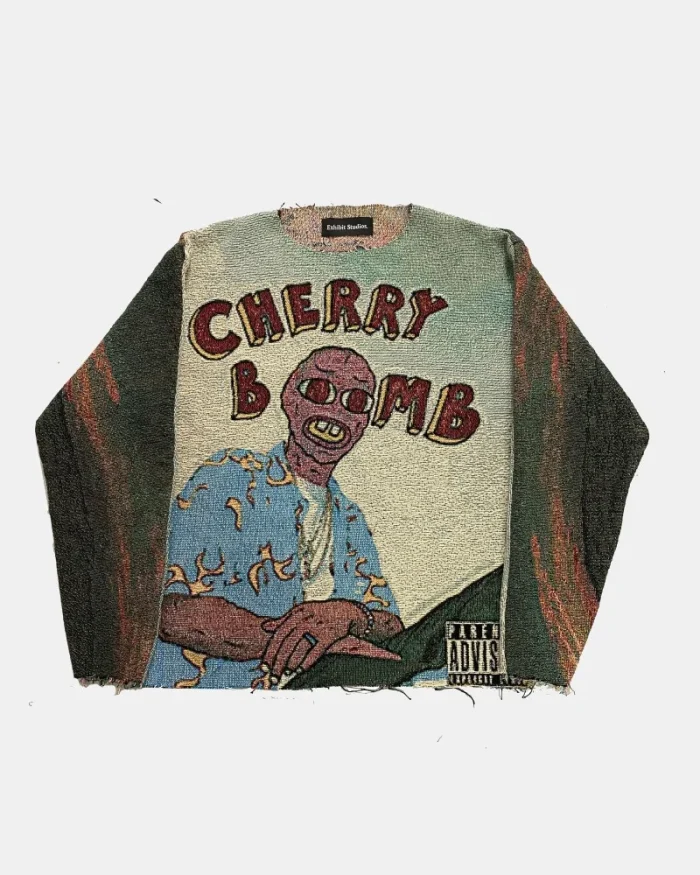 Cherry Bomb Tapestry Sweater