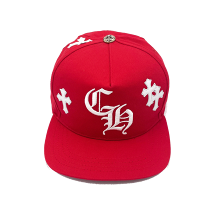 Chrome Hearts Cross Patch Baseball Hats Red