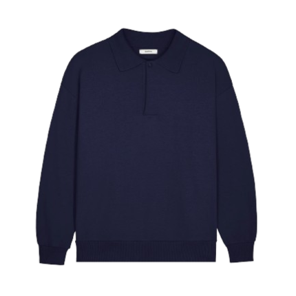 DNA Heavyweight Polo Sweatshirt – navy