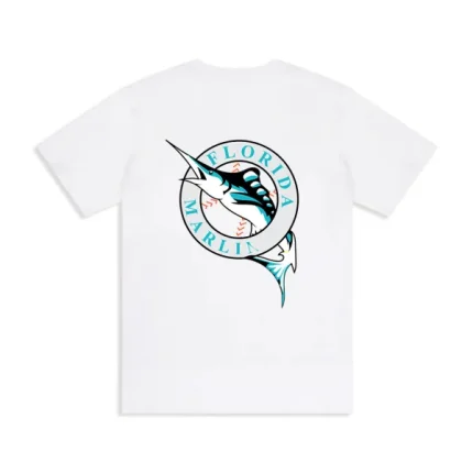 Eric Emanuel Ringer Florida Marlins White T-Shirt