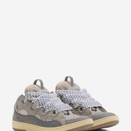 Lanvin Curb Leather Sneakers