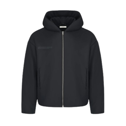 Flower-Warmth Padded Bomber Jacket – Black