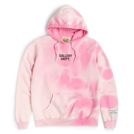 Gallery Dept Sunfaded Center Logo Hoodie Pink