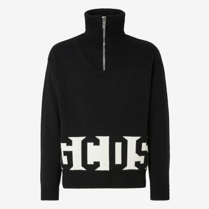 Gcds Low Band Half Zip Mockneck