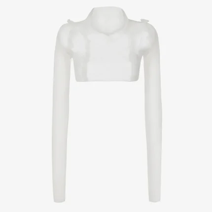 Gcds Medusa Knit Crop Polo