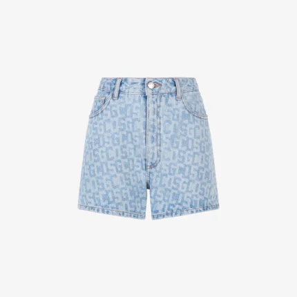 Gcds Monogram Denim Shorts