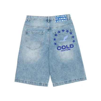 Cold Culture Shorts Light Washed Denim