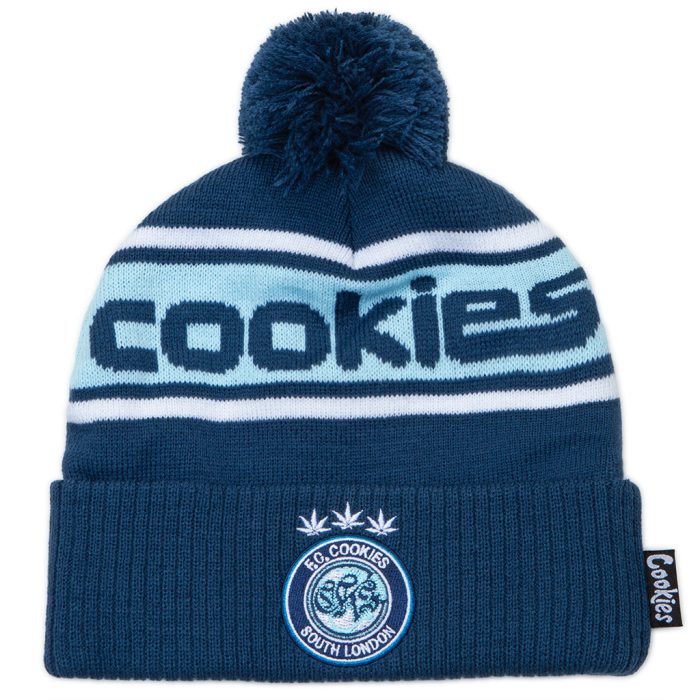 Cookies Hooliganism POM Navy Beanie