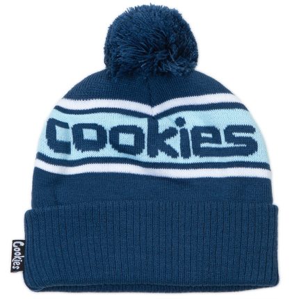 Cookies Hooliganism POM Navy Beanie