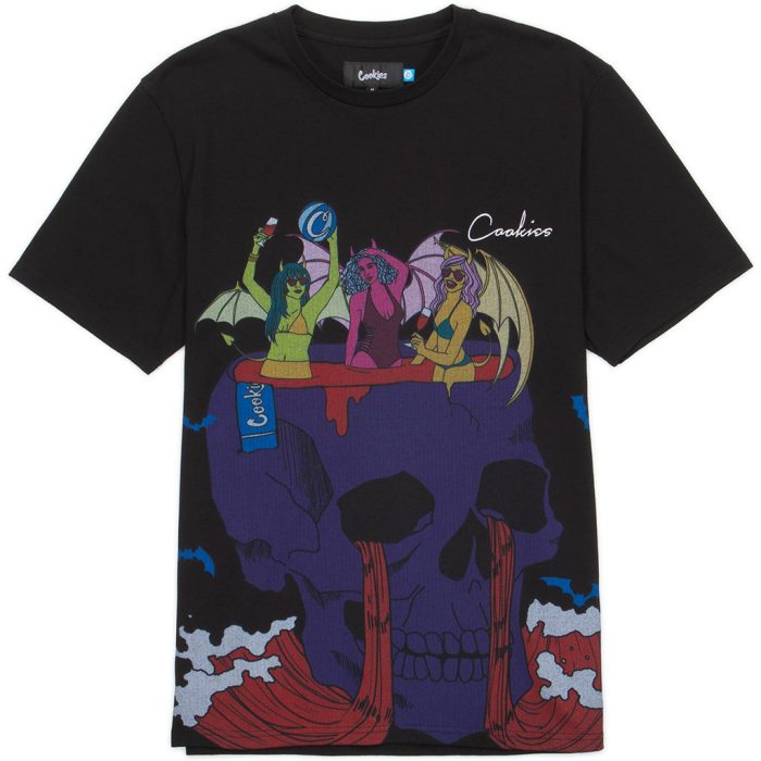 Cookies Black Island Beach Club Knit Skull Print