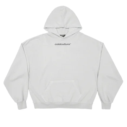Italic Hoodie Light Grey