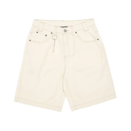 Cold Culture Keychain Shorts Dirty White Twill