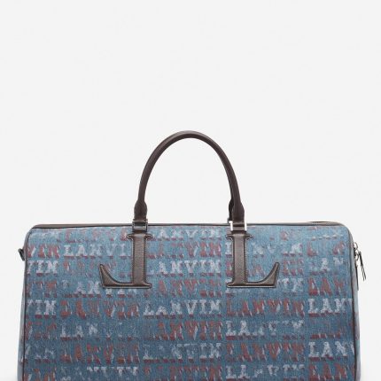 Lanvin X Future Denim Travel Bag With Lanvin Logo Print
