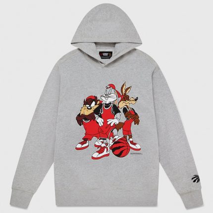 LOONEY TUNES™ X RAPTORS 3-ON-3 HOODIE GREY