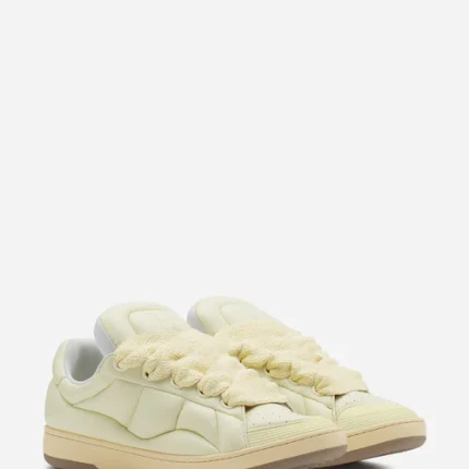 Lanvin Curb XL Leather Sneakers – Beigh