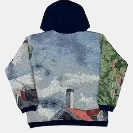 Lighthouse Print Tapestry Hoodie