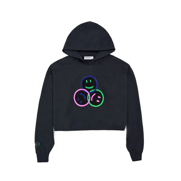 Mvla Collab | Have a Nice Day Cropped Hoodie