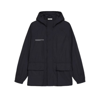 Nylon Color Block Jacket – black