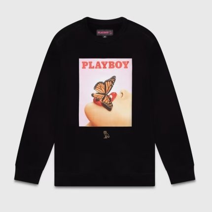Ovo® x Playboy Butterfly Crewneck Sweatshirt Black