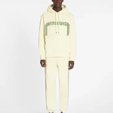 Lanvin curb lace loose-fit hoodie