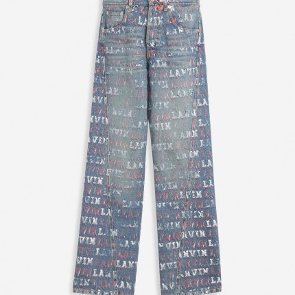 Lanvin X Future Straight Fit Printed Pants for Men
