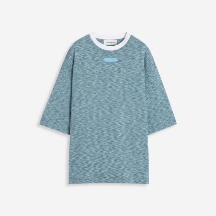 Lanvin Heathered-Effect Loose-Fitting T Shirt