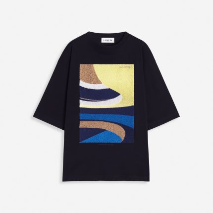 Lanvin Daunou Embroidered Loose-Fitting T Shirt