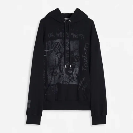 Lanvin future unisex loose-fit printed hoodie