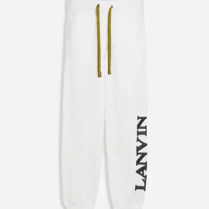 Lanvin X Future Unisex Logo Jogging Pants White