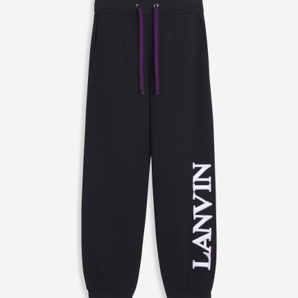 Lanvin X Future Unisex Logo Jogging Pants Black
