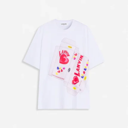 Lanvin candy print straight fit t-shirt
