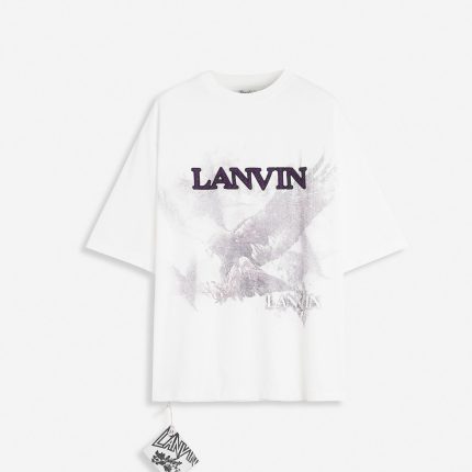 Lanvin X Future Unisex Eagle Print Loose-Fit T Shirt