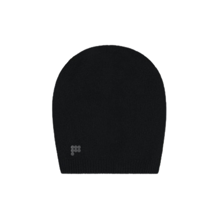 Recycled Cashmere Beanie – black