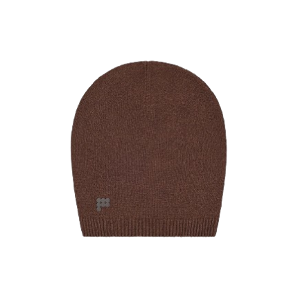 Recycled Cashmere Beanie – chestnut brown