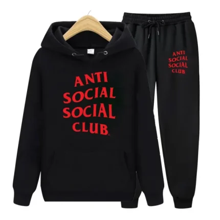 Red Anti Social Social Club Tracksuit