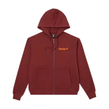 Sinclair Global Zip Hoodie – Burgundy