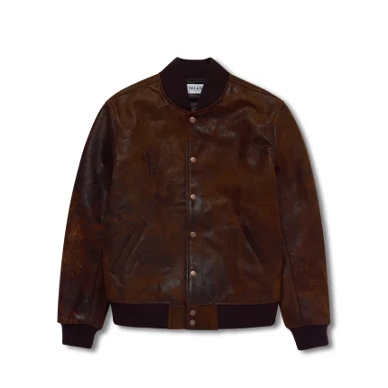 Valas Los Angles Distressed Varsity Jacket