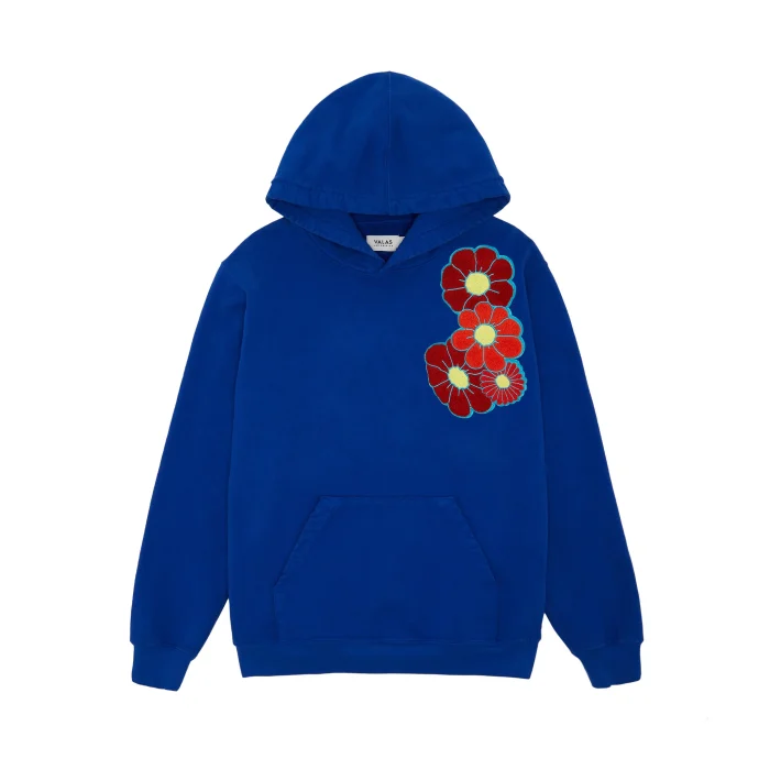 Valas Los Angles Flowers Logo Hoodie