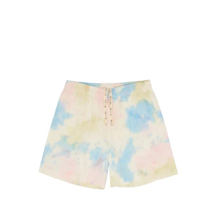 Valas Los Angles Tie Dye Multi Color Bowler Shorts