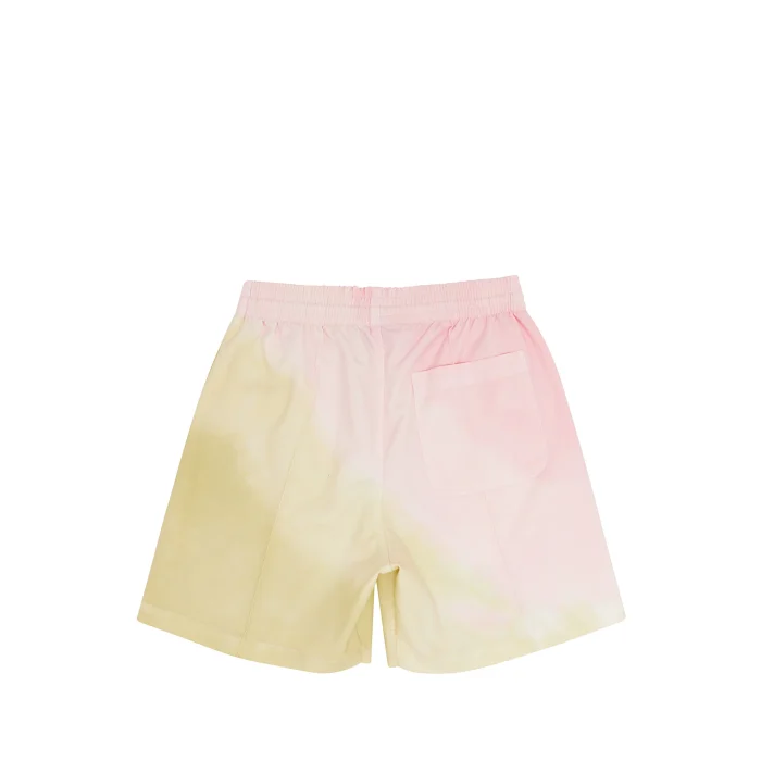 Valas Los Angles Tie Dye Pink & Green Bowler Shorts