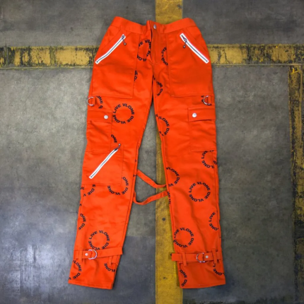 Vlone Bondage Circle Logo Pant Orange