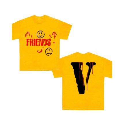 Vlone X Kika Drip Blood V Staple Friends T Shirt